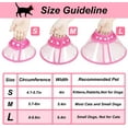 thumbnail image 4 of Vivifying Small Pet Cone, 4.7-5.7 in Adjustable Lightweight Elizabethan Collar for Cats (Pink), 4 of 8