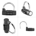 thumbnail image 3 of LYUMO 4 Dial Digit Code Combination Padlock Travel Suitcase Gym Locker Security Password Lock,Password Lock, Door Password Lock, 3 of 8