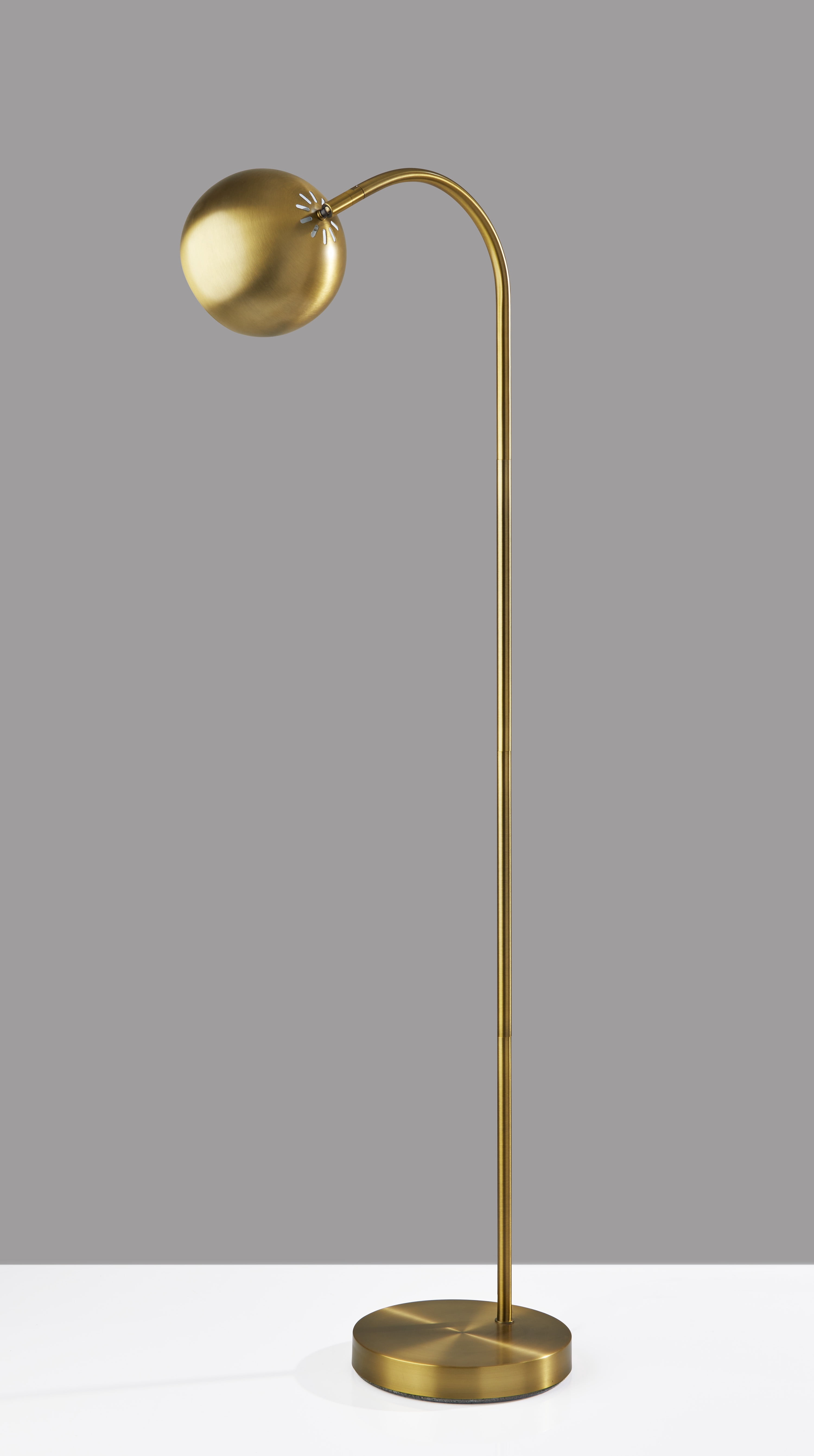 Emerson Floor Lamp with Antique Brass Finish