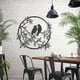 thumbnail image 5 of Juego de 3 piezas de arte de pared de metal, decoración de pared de hierro con silueta Art Deco, adecuado para sala de estar, jardín, dormitorio, 5 of 5
