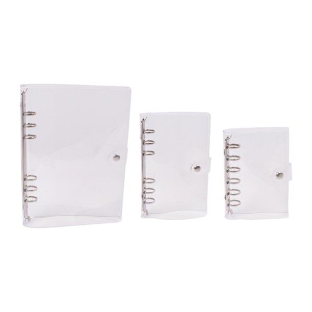 3 fundas transparentes para agenda, ligeras, ideales como regalo. Fundas protectoras recargables para cuadernos de uso diario, perfectas para hogar Plata