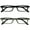 Black/ Khaki - 2 Pairs, variant on OPULIZE TED Reading Glasses - 2 Pack - Narrow Lightweight Frame - Transparent Baby Pink - Mens Womens - Scratch Resistant, Spring Hinges - RR17-3 - +3.00