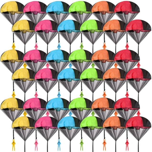 Juguete de paracaídas Wizzosivoor para hombre, 36 unidades, 6 colores para niños