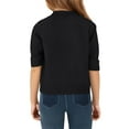 thumbnail image 4 of LTTVQM Sweaters for Kids Girls Cable Knit 2-3 Long Sleeve Fall Cute Crewneck Sweatshirt Comfortable Pullover Trendy Blouses for Teen Girls Black 2-3, 4 of 6