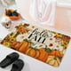 thumbnail image 2 of Felpudo de bienvenida de otoño con diseño de calabaza, absorbente y perfecto para la entrada., 2 of 7
