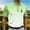 Green, variant on Dolkfu Golf Polos&nbsp;for Men Blue Short Sleeve Collared Button Tops Polka Dot Geometric Refined Polos Blue,S