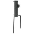 thumbnail image 3 of vidaXL Parasol Stands with Spikes 2 pcs 3.5"x13.8" Galvanized Steel, 3 of 6