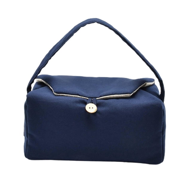 Bolsa de tela para juego de té, lavable, práctica y protectora, para utensilios de té Azul 8 Rejillas