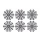 thumbnail image 2 of 50 piezas de tela de araña de plástico para Halloween, accesorios de vacaciones para decoración de Halloween (negro), 2 of 6