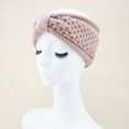 thumbnail image 3 of TMOYZQ Headbands for Women Winter Ear Warmers Head Bands Cable Knitted Beanie Thick Fleece Lined Cold Weather Warm Ear Muffs on Clearance, 3 of 3