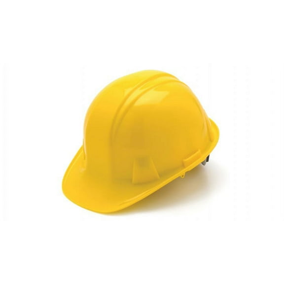 Standard Shell Snap Lock Suspension Hard Hat, 4 Point Snap Lock Suspension, Yellow