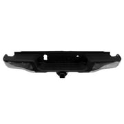 REAR STEP BUMPER ASSEMBLY; CHROME; WITH HITCH; WITHOUT PARK ASSIST