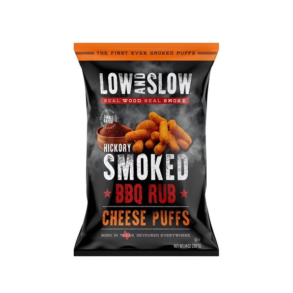 Low and Slow Hickory Smoked BBQ Rub Cheese Puffs, 14 oz.
