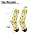 thumbnail image 2 of Uemuo Blue White Plaid Sunflower Printed Kids Boys Socks Seamless Crew Socks Crazy Funny Athletic Sport Socks for Children, 2 of 6