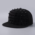 thumbnail image 2 of Flat Brim Baseball Cap With Colorful Studs For Street Style Dance Party And Casual Fashion Wear, 2 of 3