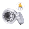 thumbnail image 1 of Linnome Réchaud à Alcool d'Extérieur Ultraléger en Aluminium Argenté avec Couvercle Étanche, Réchaud de Camping pour Pique-Nique, Randonnée et Usage Extérieur, 1 of 8