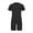 Black, variant on Adaptive Clothing for Kids Special Needs Autism Sensory Jumpsuit Anti-Strip Romper Bodysuit with Back Zipper Black 4