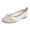 White, variant on Rokment Women's Bowknot Ballet Flat Dressy Shoes Stylish Simple Color Block Ballerina Dress Slip on Loafers Casual Comfortable Walking Low Heels Fall Beige Size 6