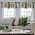 thumbnail image 5 of LALILO Kitchen Curtain Valance Snake Animal Skin Leopard Rod Pocket Window Curtain 52"x 18" Set of 2, 5 of 7
