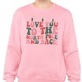 thumbnail image 2 of To the North Pole and Back Sweatshirt Unisex 2X-Large Pink, 2 of 5