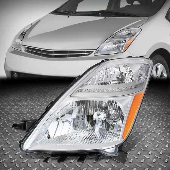 NUVISION for 06-09 Toyota Prius OE Style Driver Left Side Hid Headlight Chrome