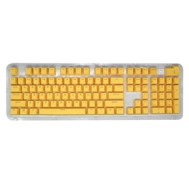 EGNMCR Clavier Gaming Clavier Gaming 104 Touches Cap Rétroéclairé Coloré Remplacement de Touche Mécanique Clavier 1 Touches