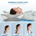 thumbnail image 4 of Almohada cervical ergonómica de espuma viscoelástica Krightlink con doble altura, 4 of 7