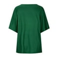 thumbnail image 5 of Palato Womens Plus Size Tops,Fashion Women's Summer Round-Neck 1/2 Sleeve Print Casual T-shirt Blouse, 5 of 5