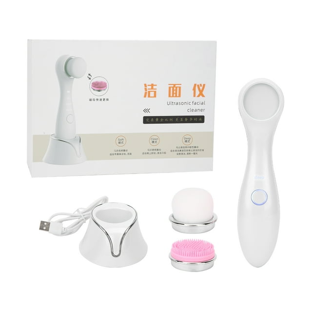 Limpiador facial recargable inalámbrico del limpiador del poro del cepillo de limpiamiento facial eléctrico del silicón
