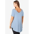 thumbnail image 5 of Roaman's Women's Plus Size Ultra Drape V-Neck Swing Tunic Top, 5 of 5