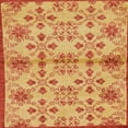 thumbnail image 1 of Ahgly Company Machine Washable Indoor Square Abstract Orange Red Area Rugs, 6' Square, 1 of 7