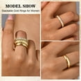 thumbnail image 3 of VNOX Stackable Gold Rings for Women - 14K Gold Plated Rings Set, Non Tarnish Dainty Cubic Zirconia Stack Rings for Women Trendy Jewelry Gift for Her, 3 of 7