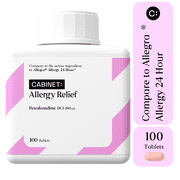Cabinet Allergy Relief Medicine, (Fexofenadine), 180mg, 100-Count