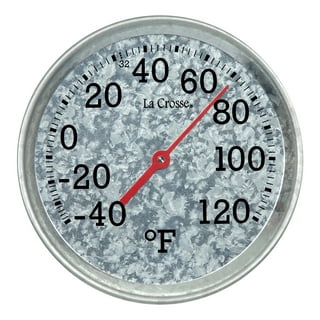 La Crosse Technology 30.1043.5 Digital Indoor and Outdoor Thermometer,  Small, Red