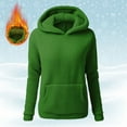 thumbnail image 2 of Nmmued Sherpa Hoodie Women, Warm Hoodies for Women, Fuzzy Hoodie Women, Warm Hoodies for Women, Womens Hoodies Pullover, Green M, 2 of 5