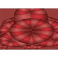 thumbnail image 1 of Ahgly Company Indoor Rectangle Patterned Love Red Area Rugs, 2' x 3', 1 of 6