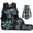 Ocean Flower Turtle, variant on Bulopur Girls 17 Inch Backpack Set 4 Piece Galaxy Space Axolotl Print School Bookbag with Lunch Box, Water Bottle Holder and Pencil Case for Elementary Students
