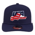 thumbnail image 2 of Men's New Era Navy/White US Hockey 9SEVENTY Adjustable Hat, 2 of 7