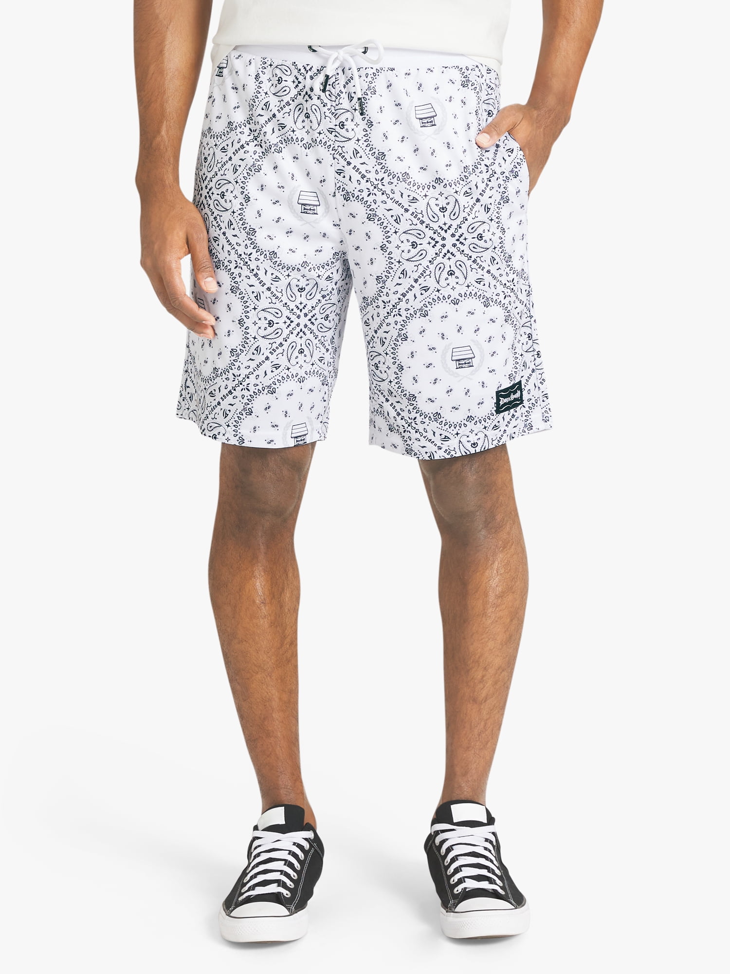 Dogg Supply by Snoop Dogg Big Men's Bandana Print Mesh Shorts, Sizes 4XL - 5XL