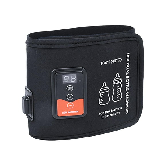Calentador de Biberones para Bebé, Temperatura Ajustable para La Mayoría de Los Biberones, Bolsa Calentadora USB, Calentador de Leche para Coche, Comp