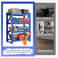 thumbnail image 2 of Welfiya 47"Wide Garage Shelving Unit,3500LBS Heavy Duty Storage Shelves,4-Tier Metal Industrial Shelving,Adjustable Standing Shelf for Warehouse,Basement,Workshop,47.2"W x 23.6"D x 78.7"H,Blue, 2 of 10