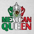 thumbnail image 5 of Wild Bobby Mexican Queen Latin Pride Women Tri-Blend Racerback Tank Top, Heather White, Small, 5 of 5