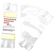 Wellsay 40 Pack, Mushroom Grow and Spawn Bags - Extra Thick Polypropylene Material, Tear Resistant - Size 13" x “4 x “4 with 0.2 Micron Filter - Spawn Rye