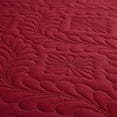 thumbnail image 6 of Green Essen 3 Pieces Solid Color Quilt Set King Size,Soft Microfiber Bedding Sets Lightweight Bedspread Reversible Coverlet Bed Cover(Burgundy), 6 of 8