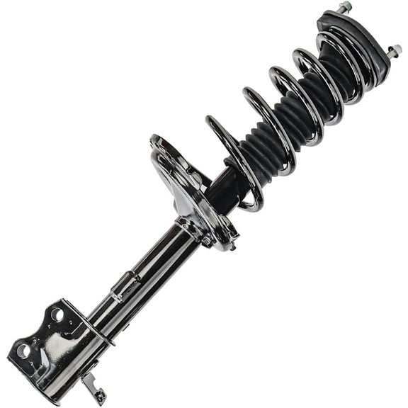 Detroit Axle - AWD Rear Driver Side Coil Spring and Ready Strut Assembly Replacement for Toyota Highlander Venza