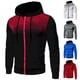 thumbnail image 5 of Gibobby Sudadera ligera hombre con cierre Sudadera con capucha y cierre para hombre(Negro,XG), 5 of 5