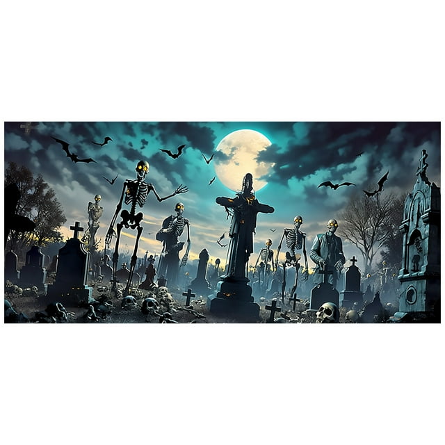 SgJHXb Halloween Garage Banners Exquisite Craftsmanship And Colors Create A Great Holiday For An Unparalleled Joyous Experience04!