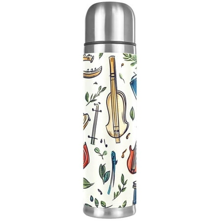 

YOYOAMOY Cartoon Guitar 500ml Stainless Steel Insulating Cup Leakproof Insulation