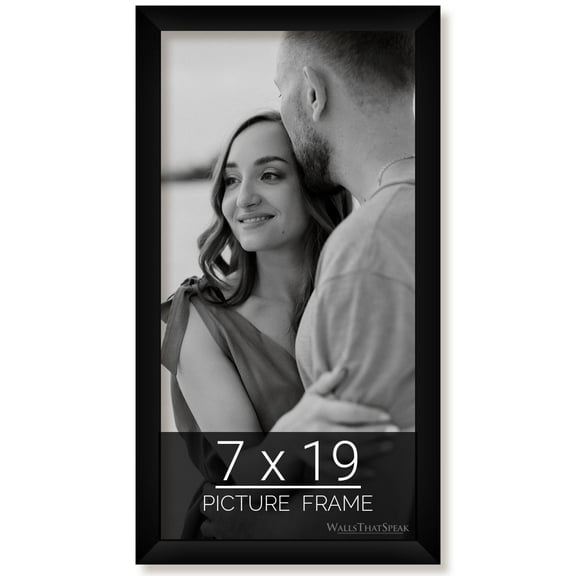 7x19 Black Picture Frame for Puzzles Posters Photos or Artwork