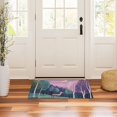 thumbnail image 3 of Yayeee Doormat for Indoor Entrance 32" x 20" Non Slippery Floor Rug, Green Night Deer, 3 of 8